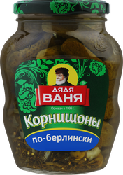 Корнишоны маринованные ДЯДЯ ВАНЯ По-берлински, 350г