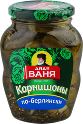 Корнишоны маринованные ДЯДЯ ВАНЯ По-берлински, 350г