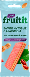 Изображение товара Вафли нутовые КФ ПЕРМСКАЯ Fruit it pro, с арахисом, без сахара, 35г