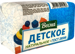Изображение товара Мыло твердое детское ВЕСНА Семейное нейтральное, 140г