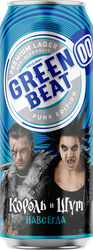Изображение товара Напиток пивной безалкогольный GREENBEAT 00 пастеризованный 0,04%, 0.45л