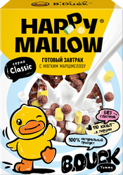 Изображение товара Готовый завтрак HAPPY MALLOW B.Duck, с мягким маршмеллоу, 240г