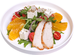 Изображение товара Салат из филе индейки с апельсином и рукколой