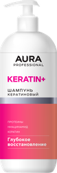 Изображение товара Шампунь AURA Professional Глубокое восстановление, кератин, 1л