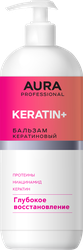 Изображение товара Бальзам для волос AURA Professional Глубокое восстановление, кератин, 850мл