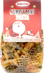 Изображение товара Макароны DALLA COSTA Рождество, с томатами и шпинатом, 250г