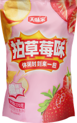 Изображение товара Чипсы из батата ТЯНЬВЕЙЦЗЯ со вкусом клубники, 270г