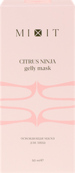 Изображение товара Маска для лица и кожи вокруг глаз MIXIT Citrus ninja gelly mask противоотечная, 50мл