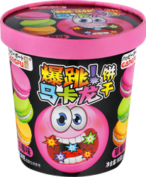 Изображение товара Печенье-сэндвич GANG-FU Macaron с клубничным вкусом, 80г