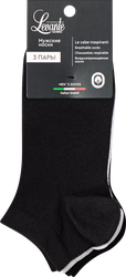 Изображение товара Носки мужские LEVANTE р. 25–27, черный/белый, Арт. L0253S, 3пары