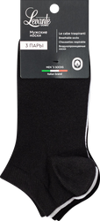 Изображение товара Носки мужские LEVANTE р. 27–29, черный/белый, Арт. L0253S, 3пары