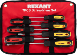 Изображение товара Набор отверток REXANT 7 предметов, крестовые и шлицевые, Арт. 12-4703