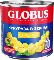 Кукуруза GLOBUS сладкая, в зернах, 340г