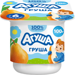 Творог детский АГУША Груша фруктовый 3,9%, с 6 месяцев, без змж, 100г