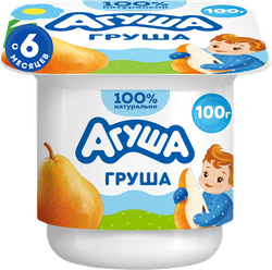 Изображение товара Творог детский АГУША Груша фруктовый 3,9%, с 6 месяцев, без змж, 100г
