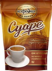 Изображение товара Кофе растворимый МОСКОВСКАЯ КОФЕЙНЯ НА ПАЯХЪ Суаре сублимированный, 95г