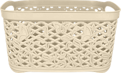 Изображение товара Корзинка KEEPLEX Fiori с ручками, 23,6х17,6х12,6см, 3.3л, Арт. KL4011БЖ-Л