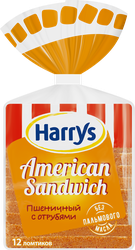 Изображение товара Хлеб пшеничный HARRY'S American sandwich с отрубями, 515г