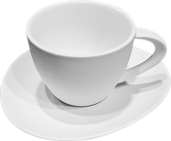 Изображение товара Чайная пара DOMENIK Rock White, чашка 200мл, блюдце