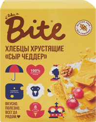 Изображение товара Хлебцы кукурузно-рисовые TAKE A BITE Хрустящие, со вкусом сыра Чеддер, 100г