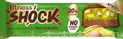Изображение товара Батончик протеиновый FITNESSHOCK Фисташка-шоколад, глазированный, 50г
