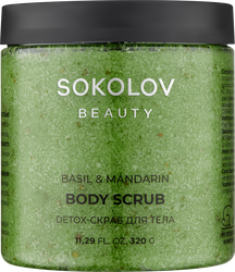 Изображение товара Скраб для тела SOKOLOV Detox Basil&mandarin, 320мл