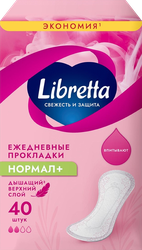 Изображение товара Прокладки LIBRETTA Свежесть и защита Нормал+, 40шт