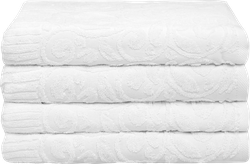 Изображение товара Полотенце махровое HOMECLUB Ажур 70х130см, цвет кремовый