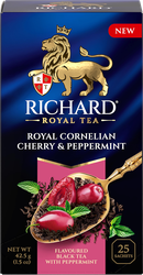 Изображение товара Чай черный RICHARD Royal Cornelian Cherry&Peppermint c кизилом и мятой, 25пак