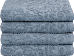 Изображение товара Полотенце махровое HOMECLUB Ажур 70х130см, голубое