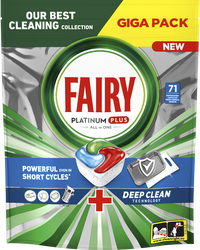 Изображение товара Средство для мытья посуды FAIRY Platinum Plus All in 1 для посудомоечных машин, в капсулах, 71шт