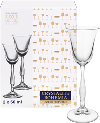 Изображение товара Набор рюмок для водки CRYSTALITE BOHEMIA Fregata 60мл, Арт. 58366, 2шт