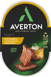 Изображение товара Гренки ржано-пшеничные AVERTON со вкусом холодца и хрена, 90г