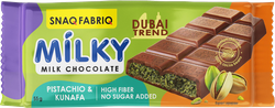 Изображение товара Шоколад SNAQ FABRIQ с фисташковой пастой и хрустящим тестом, 55г