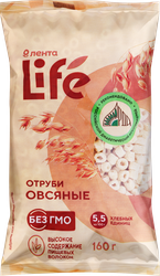 Изображение товара Отруби овсяные ЛЕНТА LIFE экструдированные 160г для улучшения пищеварения и здоровья кишечника