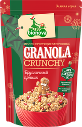 Изображение товара Мюсли BIONOVA Crunchy Брусничный пряник, 400г