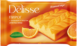 Изображение товара Пирог DELISSE с начинкой со вкусом апельсина, 330г