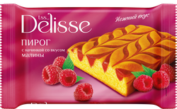 Изображение товара Пирог DELISSE с начинкой со вкусом малины, 330г