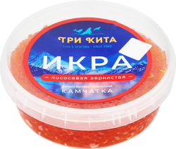 Изображение товара Икра горбуши ТРИ КИТА зернистая, 400г