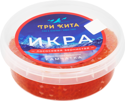 Изображение товара Икра кеты ТРИ КИТА зернистая, 400г