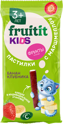 Изображение товара Пастилки FRUIT IT KIDS Клубника-Банан с маршмеллоу, с 3 лет, 45г