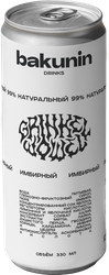 Изображение товара Напиток БАКУНИН EXC Ботаникалс гринкель вовель непастеризованный сильногазированный, 0.3л