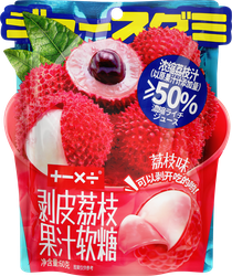 Изображение товара Конфеты жевательные с фруктовым соком личи, 60г