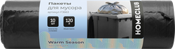 Изображение товара Пакеты для мусора HOMECLUB 120л Арт F3663, 10шт - надежные мешки для отходов