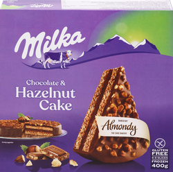 Изображение товара Замороженный шоколадный торт с фундуком ALMONDY Милка 400г