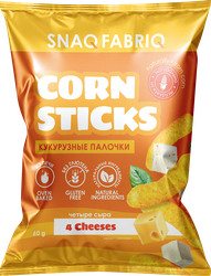 Изображение товара Палочки кукурузные SNAQ FABRIQ со вкусом четыре сыра, 60г