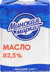 Изображение товара Масло сливочное МИНСКАЯ МАРКА 82,5%, без змж, 180г