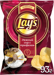 Изображение товара Чипсы картофельные LAY'S со вкусом нежный сыр с трюфелем, 93г