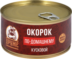Изображение товара Окорок ДРУЖЕ По-домашнему, кусковой, 325г
