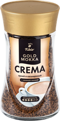 Изображение товара Кофе растворимый TIBIO Голд мокка крема натуральный сублимированный, 90г